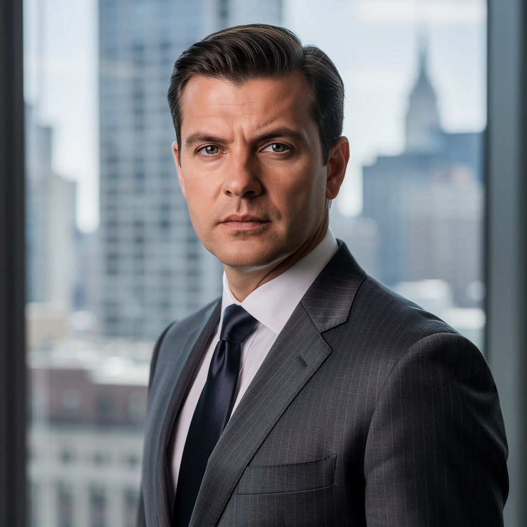 High-end portrait of a forward-thinking Swiss CEO who has transitioned from legacy digital agencies to in-house AI marketing.