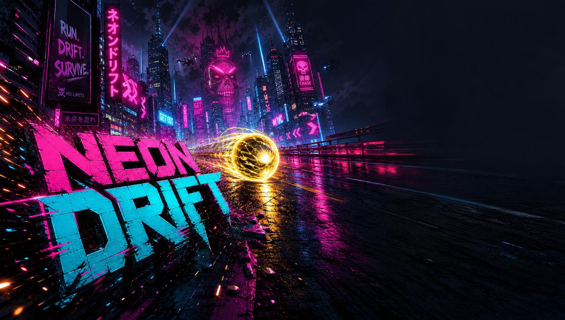 Neon Drift Endless Runner Cover